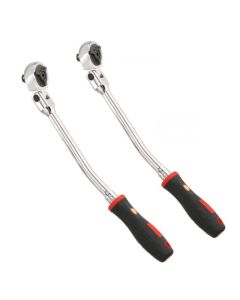 Genius Tools 3/8" Dr. Bent Handle Flex Head Ratchet w/ comfort handle - 383383s And Genius Tools 3/8" Dr. Bent Handle Flex Head Ratchet w/ comfort handle - 383383s