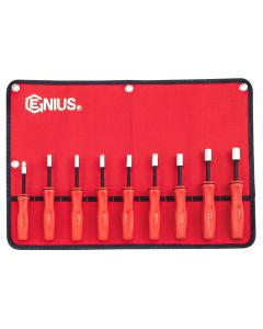 Genius Tools 9 Piece Metric Hex Nut Driver Set (with magnet) - NM-009M 