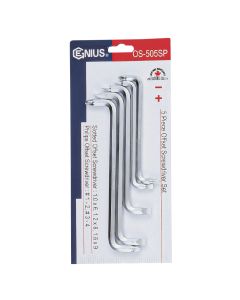 Genius Tools 5 Piece Slotted & Phillips Offset Screwdriver Set - OS-505SP