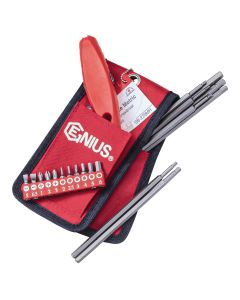 Genius Tools 20 Piece Metric Hex Screwdriver Bit Set - SB-220MH