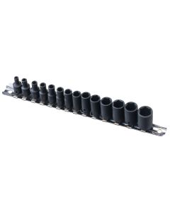 Genius Tools 14 Piece 1/4" Dr. Metric Impact Socket Set - TF-214M