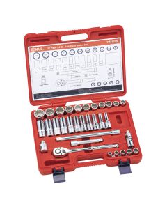 Genius Tools 32 Piece 1/2" Dr. SAE Hand Socket Set (12-Point) - TW-432S