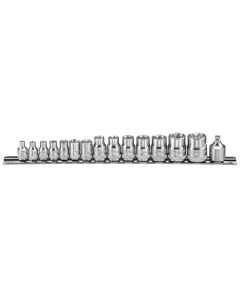 Genius Tools 15 Piece 1/2" Dr. Star Hand Socket Set - TX-2315