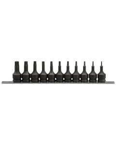 Genius Tools 11 Piece 1/2" Dr. Star Head Drive Socket Set - tx-411