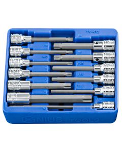 Genius Tools 12 Piece 1/2" Dr. Bit Socket Set - TX-412