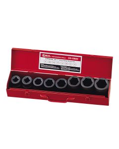 Genius Tools 8 Piece 1" Dr. SAE Deep Impact Socket Set (CR-Mo) - ( Old Part # CD-108S5) - CD-808S5