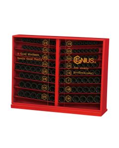 Genius Tools 133 Piece SAE Impact Socket Display CM-4131M