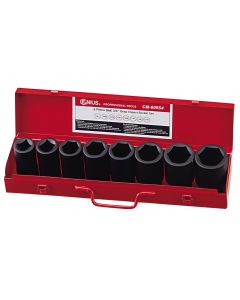 Genius Tools 8 Piece 3/4" Dr. SAE Budd Wheel Impact Socket Set (CR-Mo) - (Old Item #CM-608S4) - CD-608S4