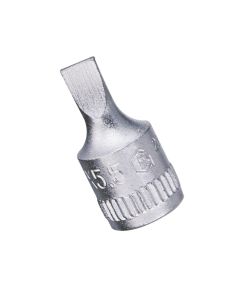 Genius Tools 1/4" Dr. 1.0 × 5.5.0mm Slotted Head Hand Socket - 222655