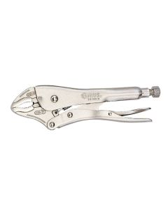 Genius Tools Curved Jaw Locking Pliers with Cutter, 7"L - 530307A