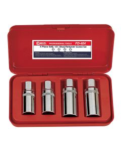 Genius Tools 4 Piece 1/2 Dr. SAE Stud Remover Socket Set - FD-404