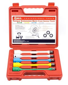 Genius Tools 5 Piece 1/2" Dr. Torque Extension Bar / Torque Stick Set - TO-405EXT