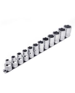 Genius Tools 12 Piece 1/2" Dr. Metric Hand Socket Set - GS-412S