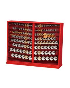 Genius Tools 133 Piece 1/2" Dr. SAE Hand Socket Display - GS-4133S