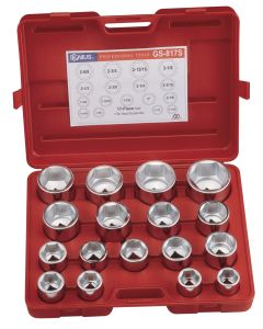 Genius Tools 17 Piece 1" Dr. SAE Hand Socket Set (CR-Mo) - GS-817S