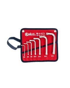 Genius Tools 7 Piece Triple Square Key Wrench Set (S2 Tool Steel) - HK-07TSS