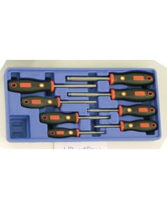 Genius Tools 8 Piece SAE Wobble Hex Screwdriver Set - HR-578SW