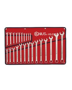 Genius Tools 24 Piece Metric Combination Wrench Set (Matte Finish) - HS-024M