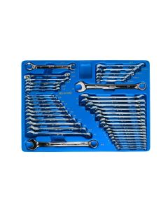 Genius Tools 41 Piece Metric & SAE Combination & Flare Nut Wrench Set - MS-041MS