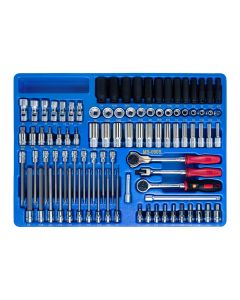 Genius Tools 90 Piece 3/8" Dr. SAE Tool Set - MS-090S