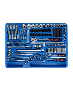 Genius Tools 98 Piece 1/4" & 1/2" Dr. Metric Tool Set - MS-098M