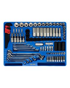 Genius Tools 100 Piece 1/4" & 1/2" Dr. SAE Tool Set - MS-100S