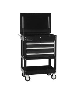 Genius Tools 31 Inch Roll Cart with 4 Drawers 31" x 20" x 35" Black- TS-764B