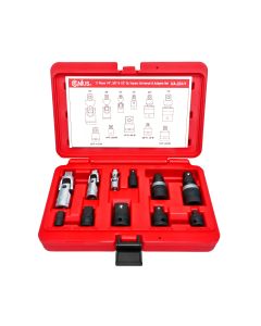 Genius Tools 11 Piece Impact Universal & Adapter Set TX-E04