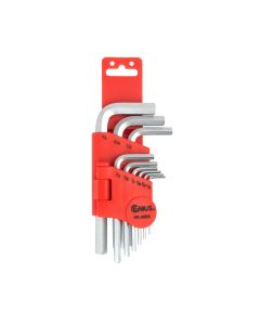 Genius Tools 9 Piece SAE Hex Wrench Set (S2 Tool Steel) - HK-09SS