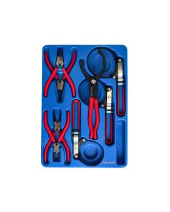 Genius Tools 8 Piece Retaining Ring Pliers & Oil Filter Wrench Set - MS-008R